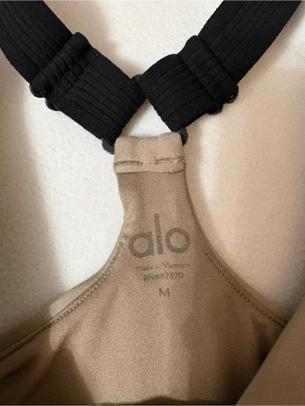 ALO YOGA Airlift Suit Up Bra In Beige size m